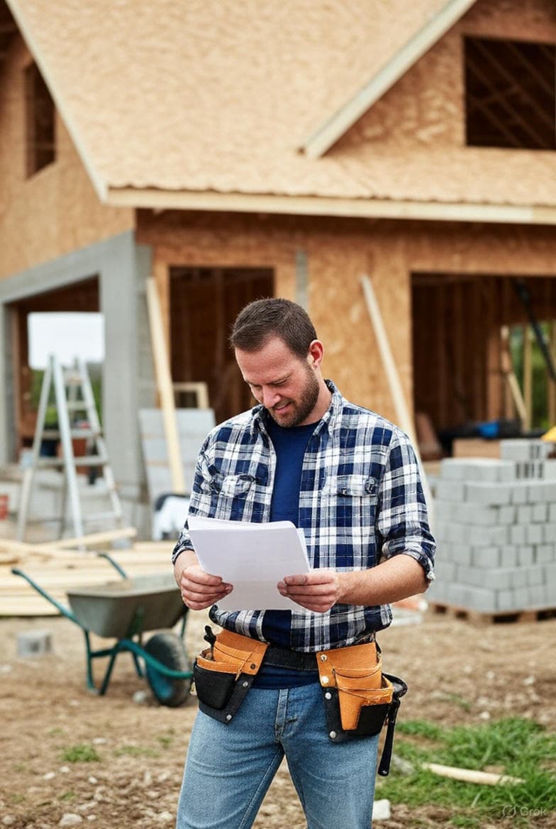 General contractor at work
