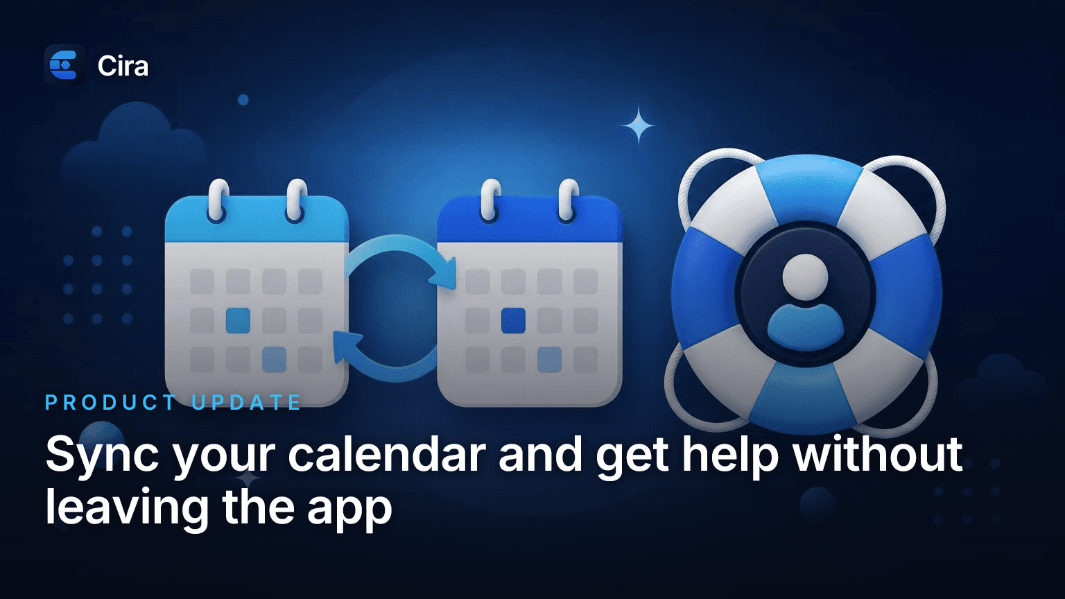 Sync your calendar and get help without leaving the app