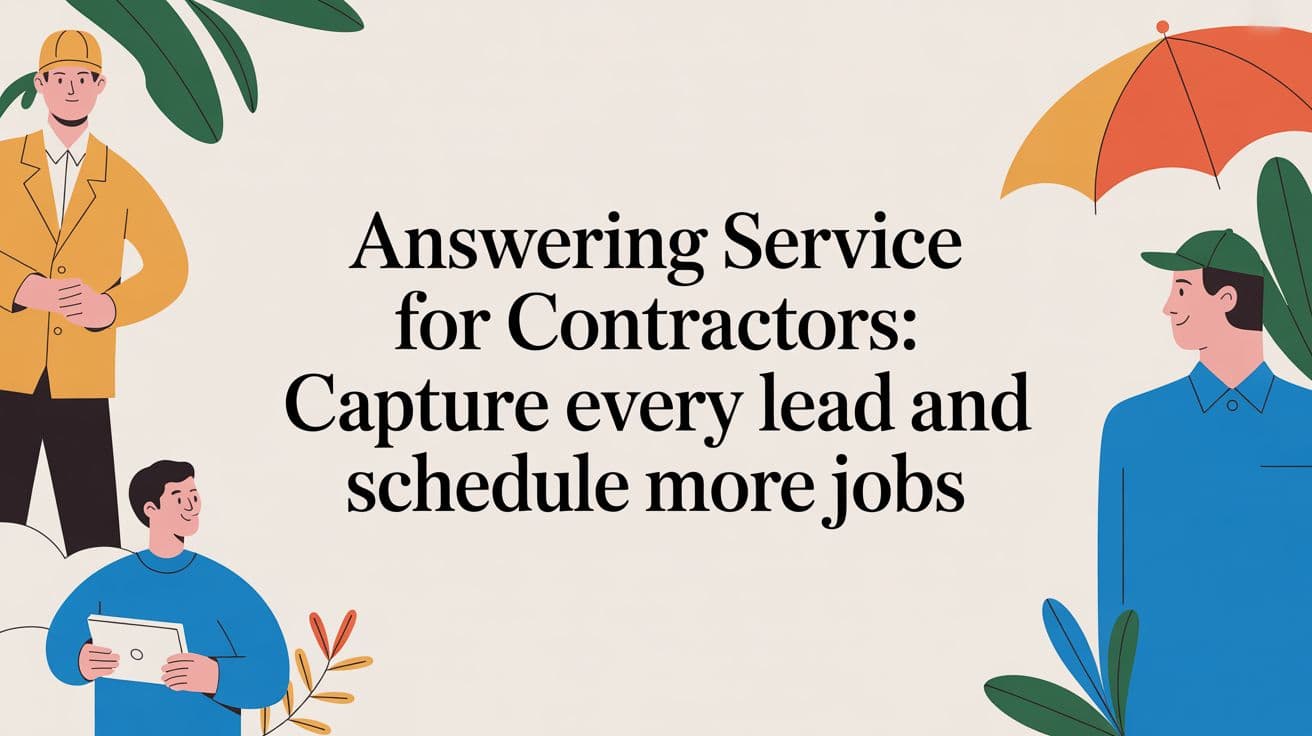 Answering Service for Contractors: A Simple Guide to Get More Jobs