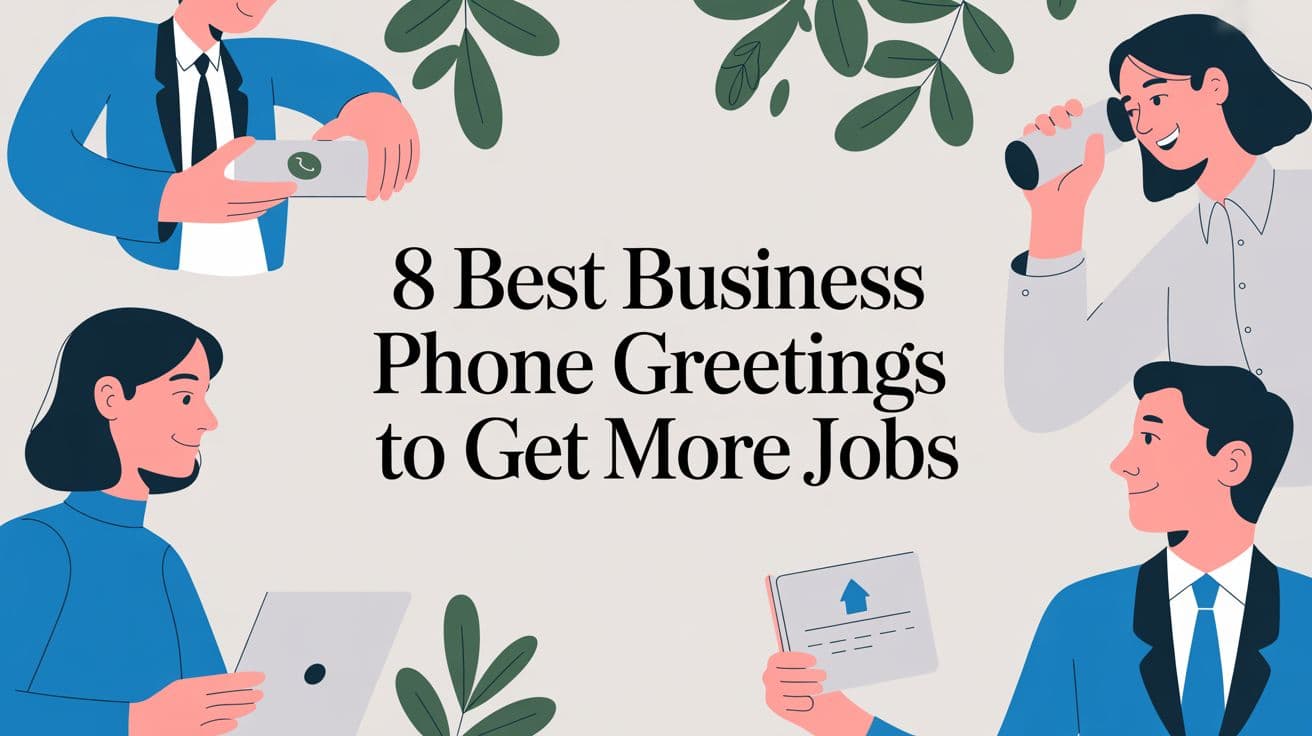 8 Best Business Phone Greetings to Get More Jobs