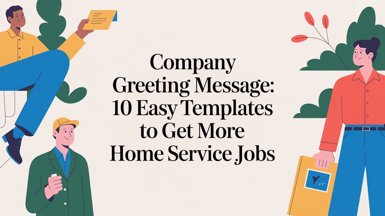 Company Greeting Message: 10 Easy Templates to Get More Home Service Jobs