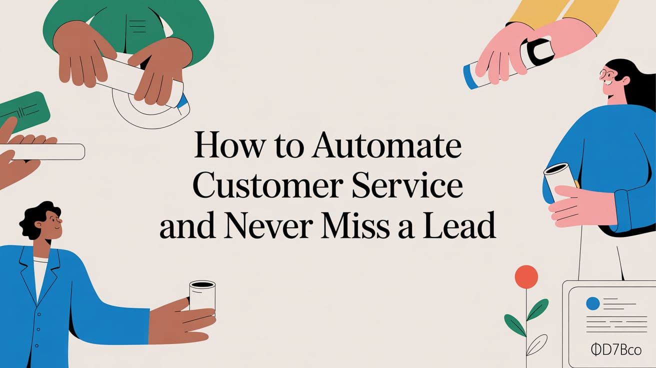 How to Automate Customer Service and Never Miss a Lead