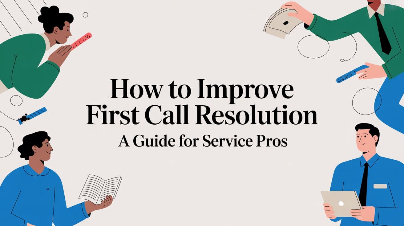 How to Improve First Call Resolution: A Guide for Service Pros