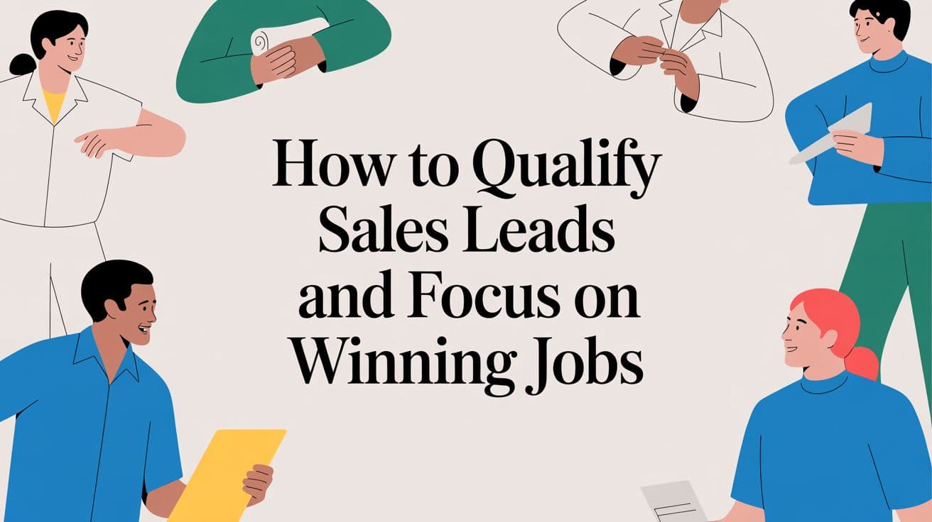 How to Qualify Sales Leads and Focus on Winning Jobs