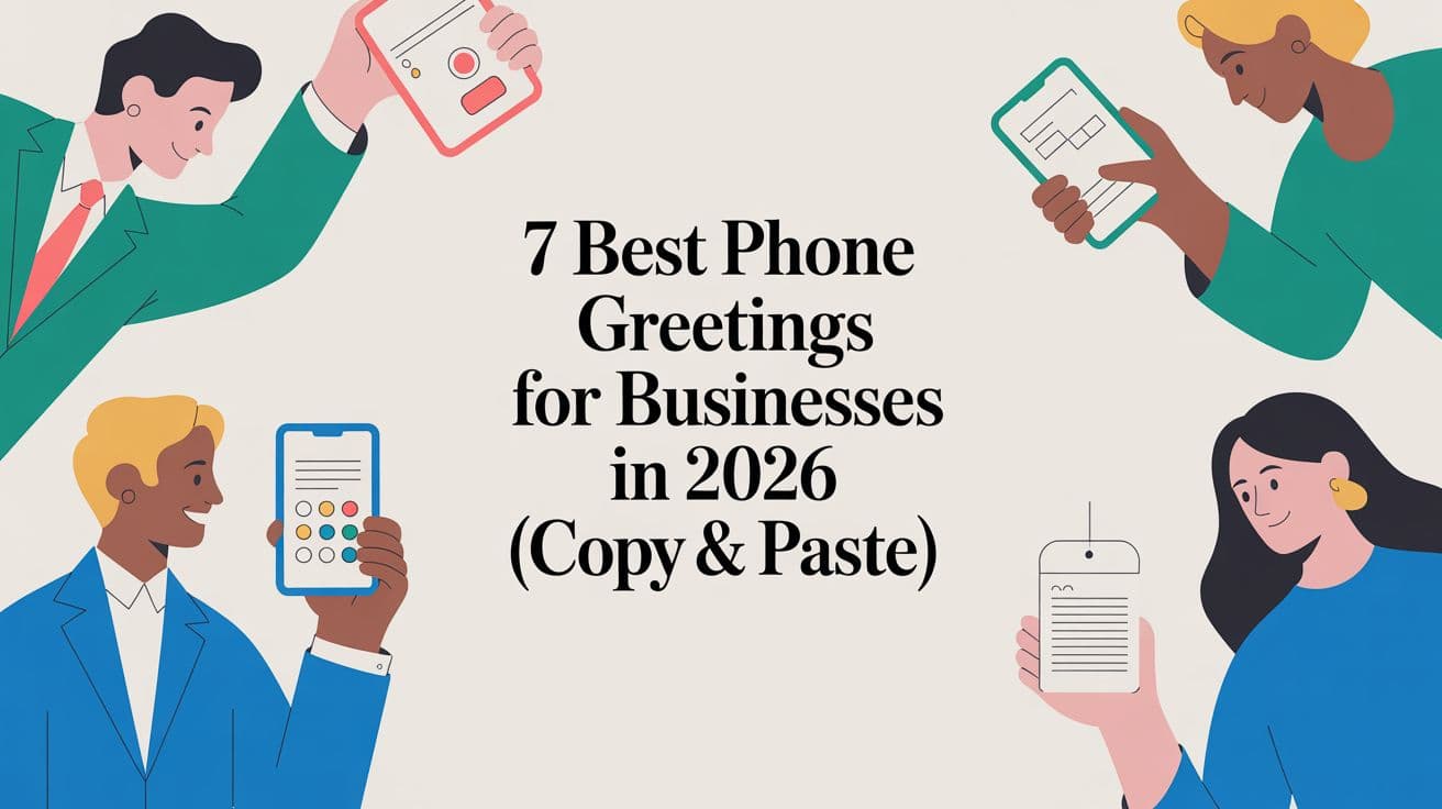 7 Best Phone Greetings for Businesses in 2026 (Copy & Paste)