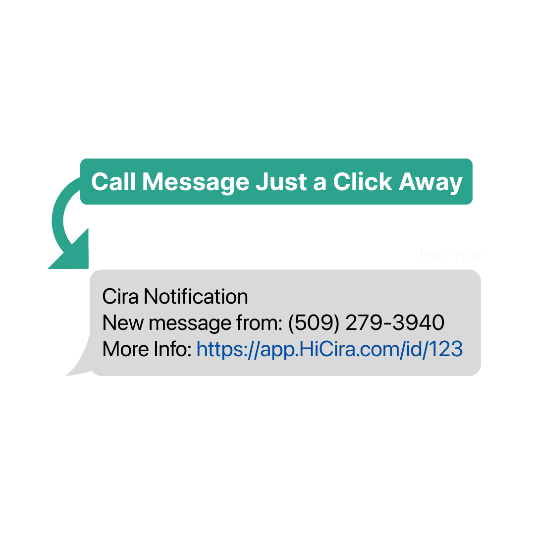 Message taking via AI