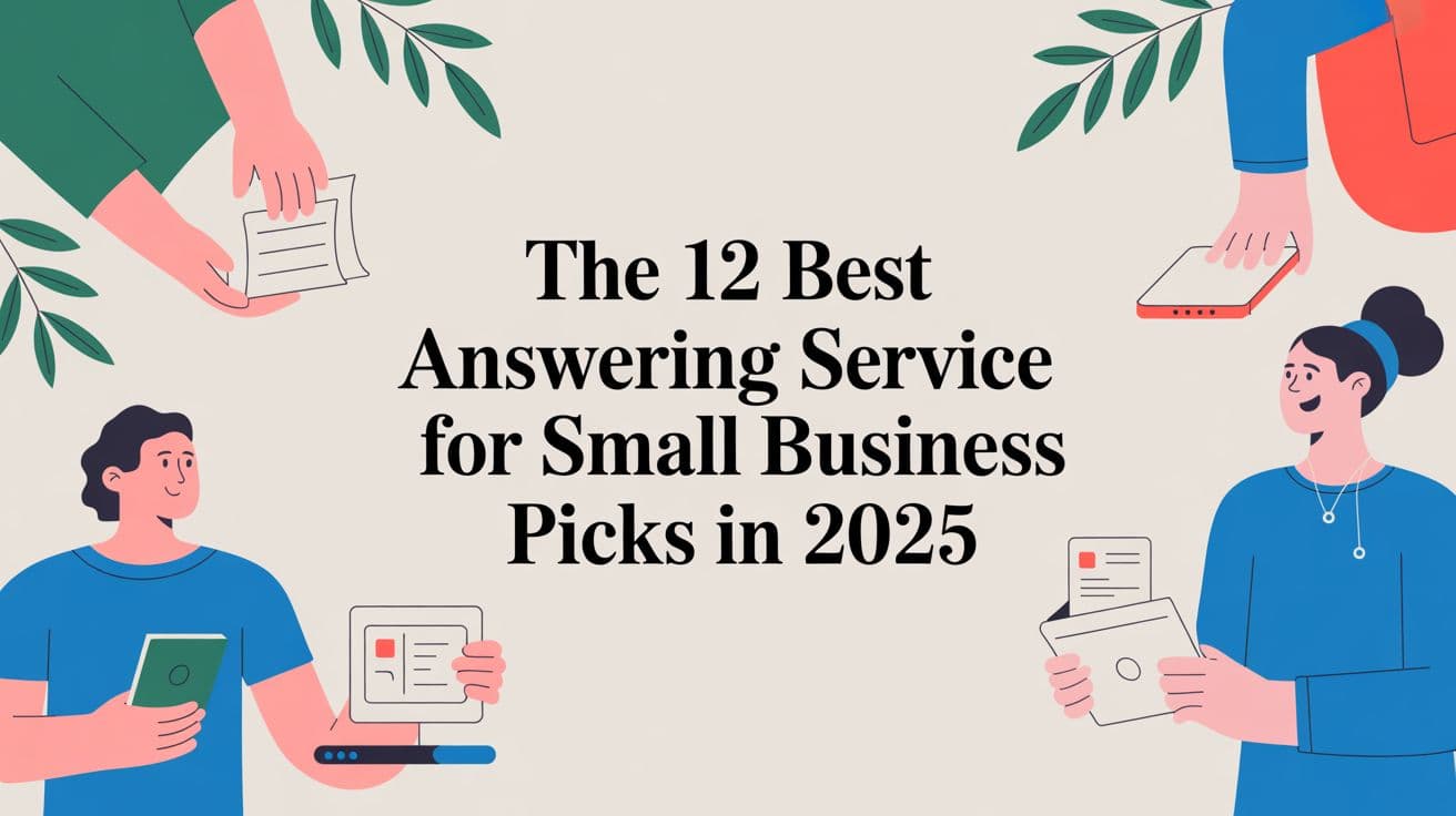 AI answering service answering a customer call