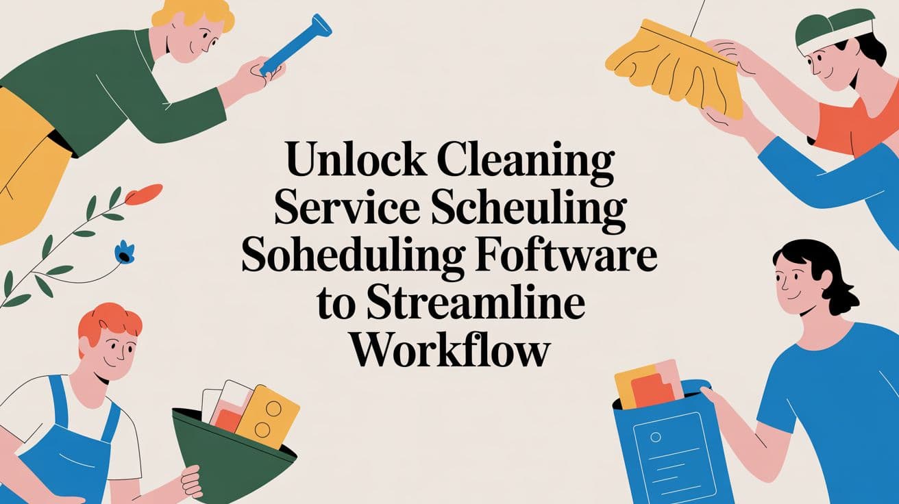 Unlock cleaning service scheduling software to streamline workflow