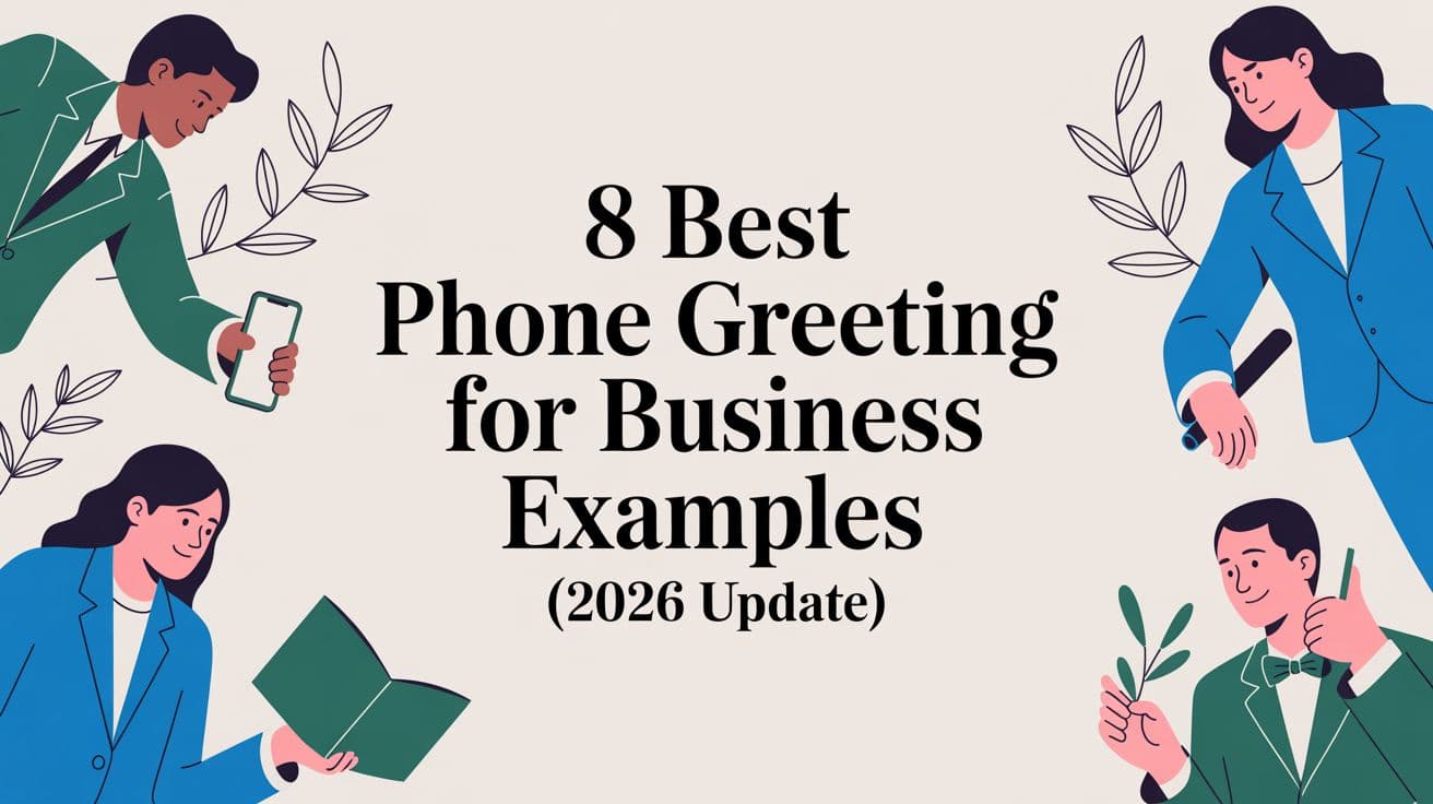 8 Best Phone Greeting for Business Examples (2026 Update)